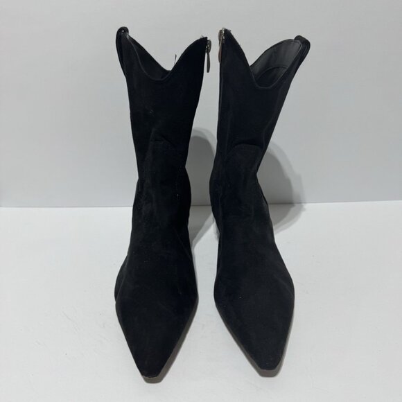 Steven Womens Bana Bootie Black Suede Size 9M - Picture 3 of 5